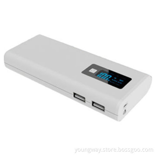 15,000mAh High Capacity Power Bank with 5V/2.1A Output and FlashlightNew